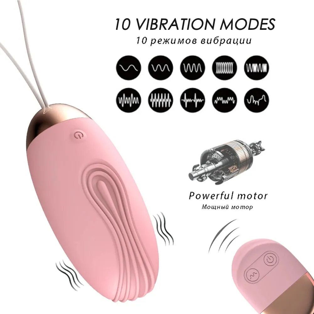 Wireless Remote Control Vibrator for Women 10 Speed Bullet Eggs Clitoris Stimulator Kegel Ball Sex Toys for Women Masturbators — image 2