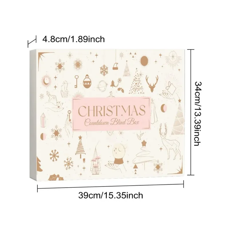 24pcs girl makeup set 24 Days of Christmas Countdown Calendar box Christmas makeup Advent Calendar kit girl Christmas gift — image 6