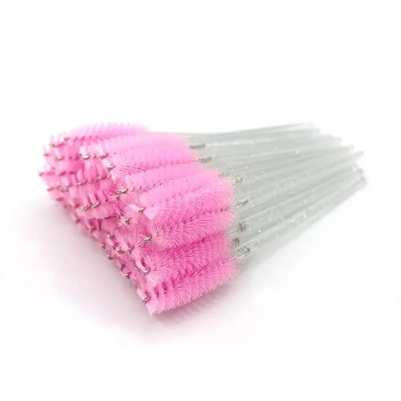 Brosses à cils jetables, manche en diamant en cristal, brosse à cils, baguettes de Mascara à sourcils, fournitures d'extension de cils, outils de maquillage — image 11
