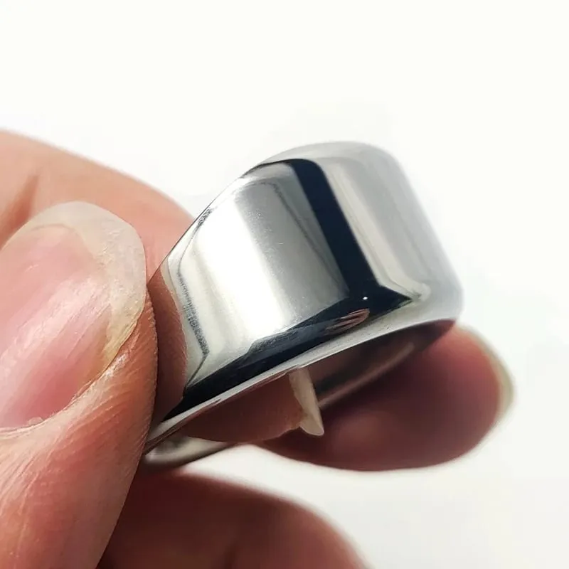 Stainless Steel Metal Penis Lock Cock Ring Delay Ejaculation Ball Scrotum Stretcher Erection Cock Ring Slave Male Sex Toy Man — image 3