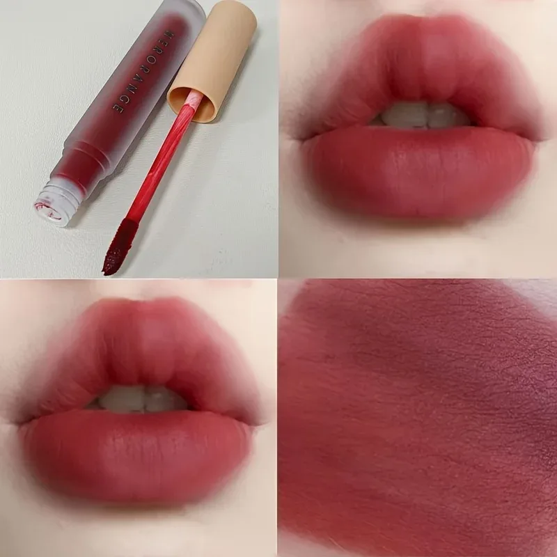 Herorange Velvet Matte Lip Mud Low Saturation Waterproof Long Lasting Non-Sticky Cup Lip Makeup — image 4