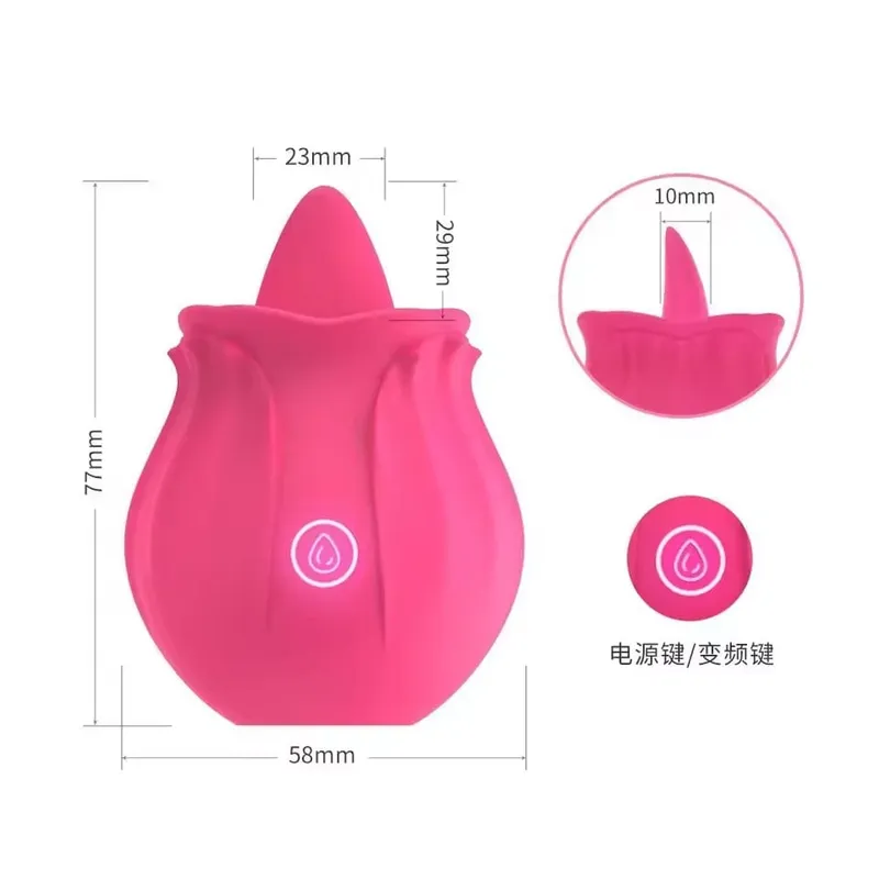 Leistungsstarker Zungenleckvibrator für Frauen, G-Punkt-Klitoris-Nippel-Stimulator, Massagegerät, Masturbator, Sexspielzeug für Erwachsene, für Paare ab 18 Jahren — image 8