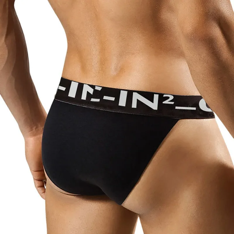 New Arrival Men's Underwear Vintage Breathable Cotton Underpants Beach Style Boxer Low Waist T-back Fashion Briefs For Male — image 3