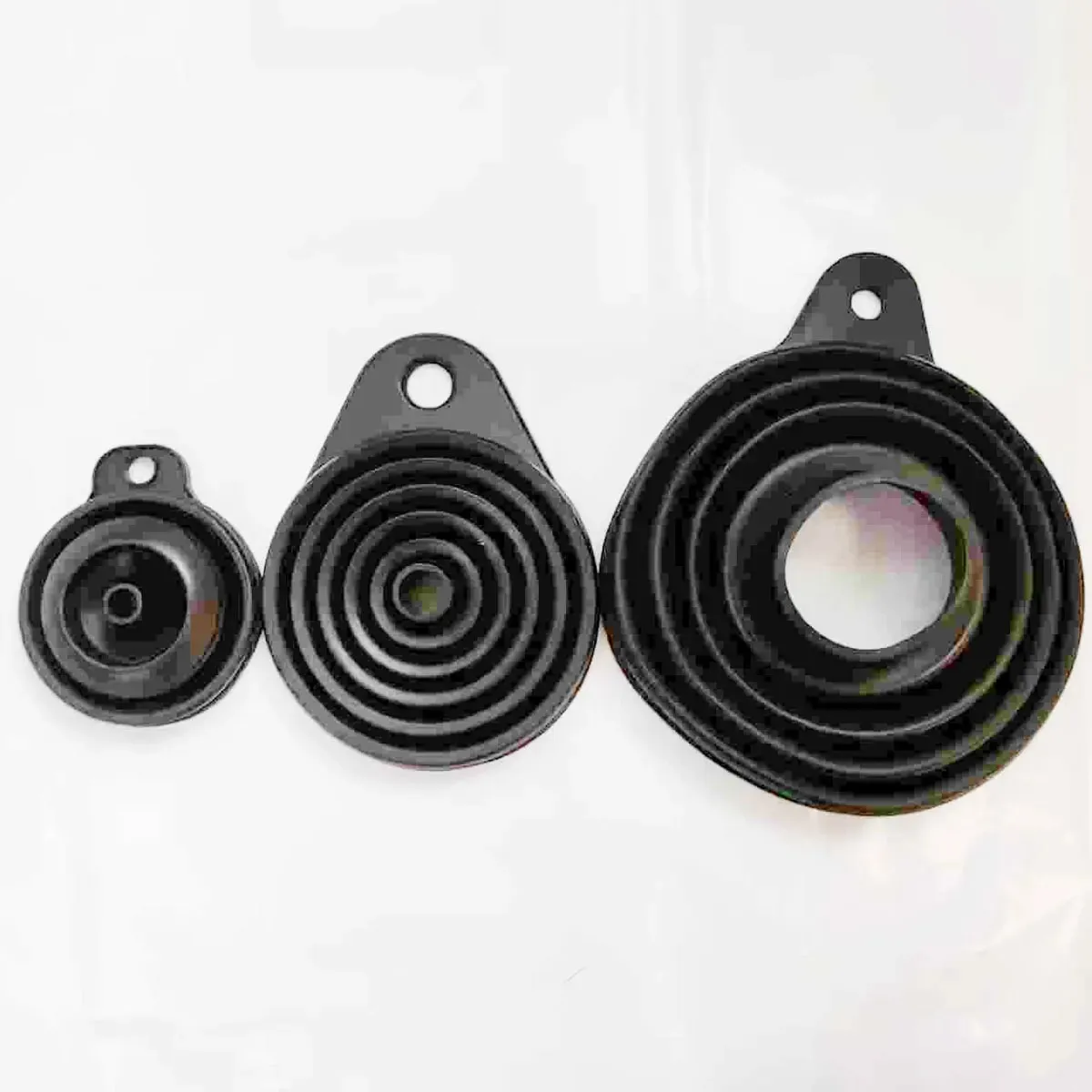 Phễu Silicon Dùng Cho Nhà Bếp Đổ Bột Chuyển Bột Lỏng (3 Chiếc) 1 Mini/1 Nhỏ/1 Bộ Phễu Miệng Rộng