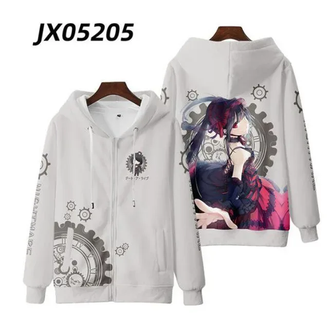 Anime Date A Live Girl Tokisaki Kurumi Nightmare 3D Printed Men's Sweatshirt Hooded Hoodies Harajuku Man Clothes — image 13