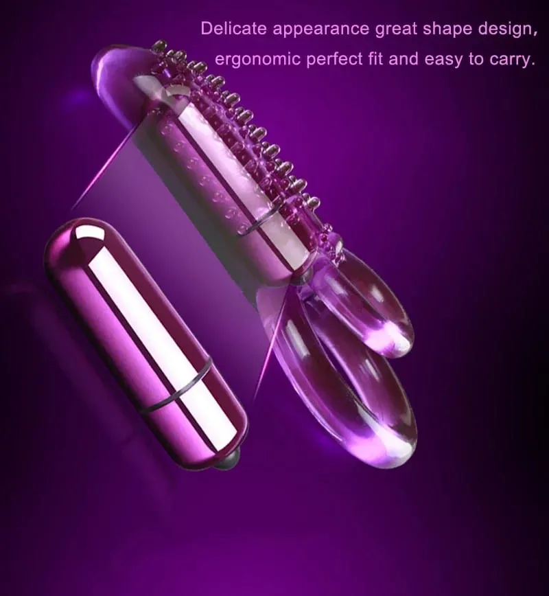 Double Vibrating Cock Ring Vibrator Male Time Delay Dual Ring Penis Sex Toys For Men Prolonging Climax Erotic Adult Sex Products — image 5