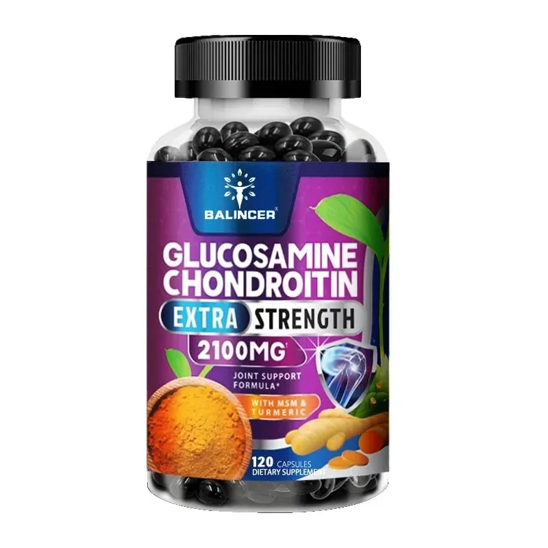 Glucosamine Chondroitin Complex with Turmeric Root Joint Support Dietary Supplement 120 Vegetarian Capsules