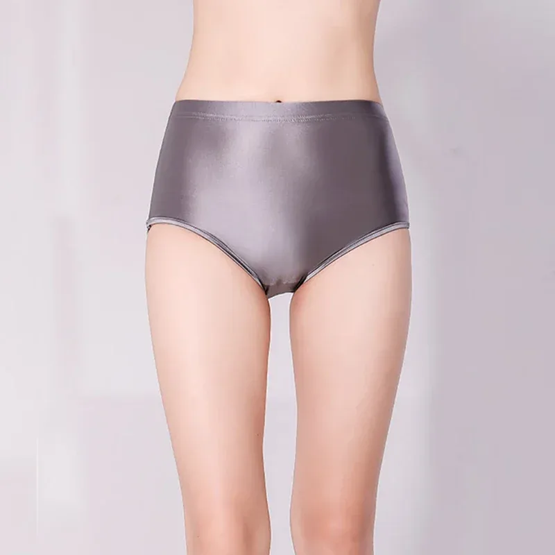 Glossy Seamless Spandex Shorts Silky Smooth Sexy Solid Pants High Waist Tights Biker Running Workout underwear men briefs