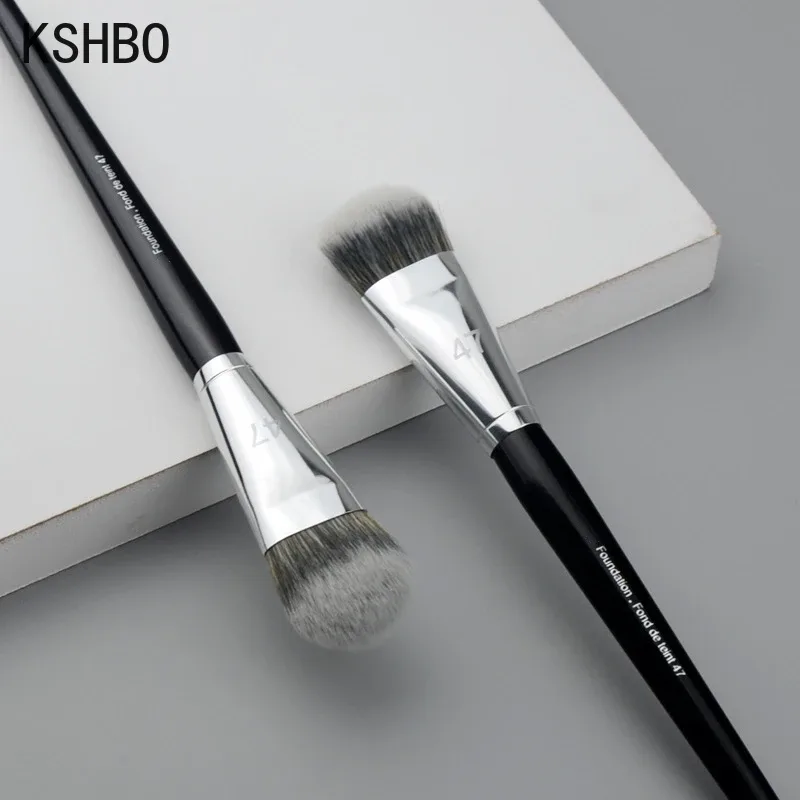 Foundation Brush 47 Broom Head Liquid Foundation Shadow Repairing Brushes Women Face Base Makeup Beauty Professional Tools