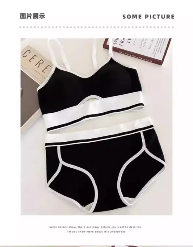 Seamless Sports Bralette Teens Wireless Anti-Sagging Thin Cup Small Chest Support Racerback Lightweight Bra Set lingerie