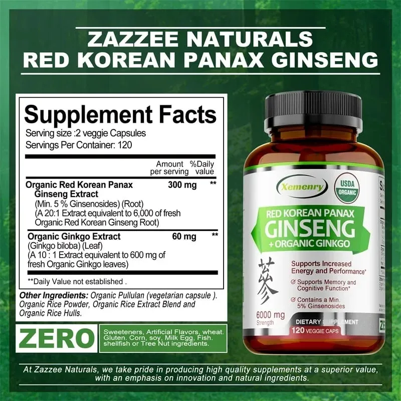 Korean Red Panax Ginseng - Increase Muscle Mass Boost Energy Production Improve Mood Increase Endurance and Performance — image 2