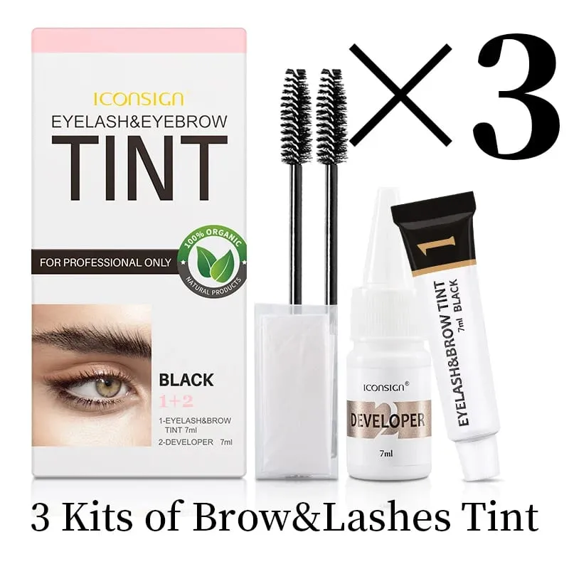 Eyelash Eyebrow Dye Tint Kit Brow Enhancer Mascara Lift Tinting Tattoo Eyes Makeup Tools