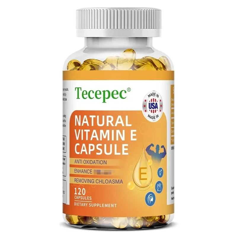 Vitamin E Capsules Helps Blood Birculation and Antioxidant & Brightens Skin Tone Daily Vitamin Supplement Beauty Health — image 9