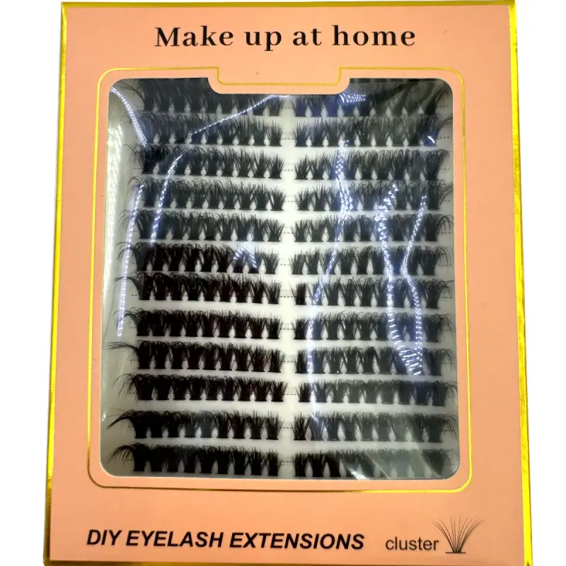 Cat Eye Fluffy Effect Lash Single Clusters Left+Right Lash Extension 3D Wispy Natural Looking DIY Segmented Eyelash Extensions