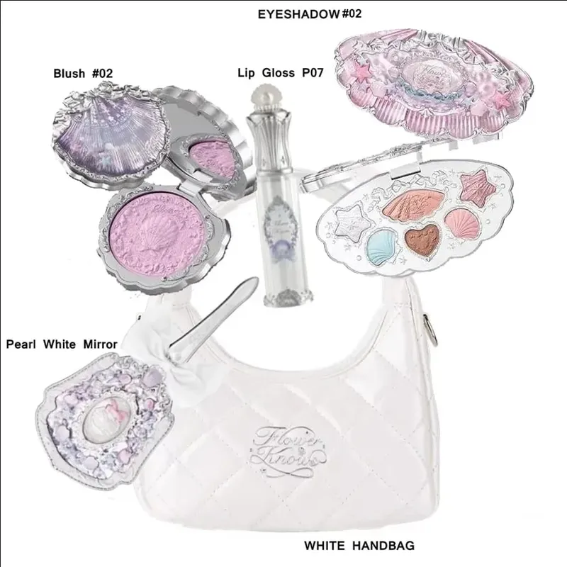 Flower Knows Makeup Set Box Full Swan Bear Garden Collection Embossed Blush Shine Lipstick Kit Foundation All in Maquiagem Kit