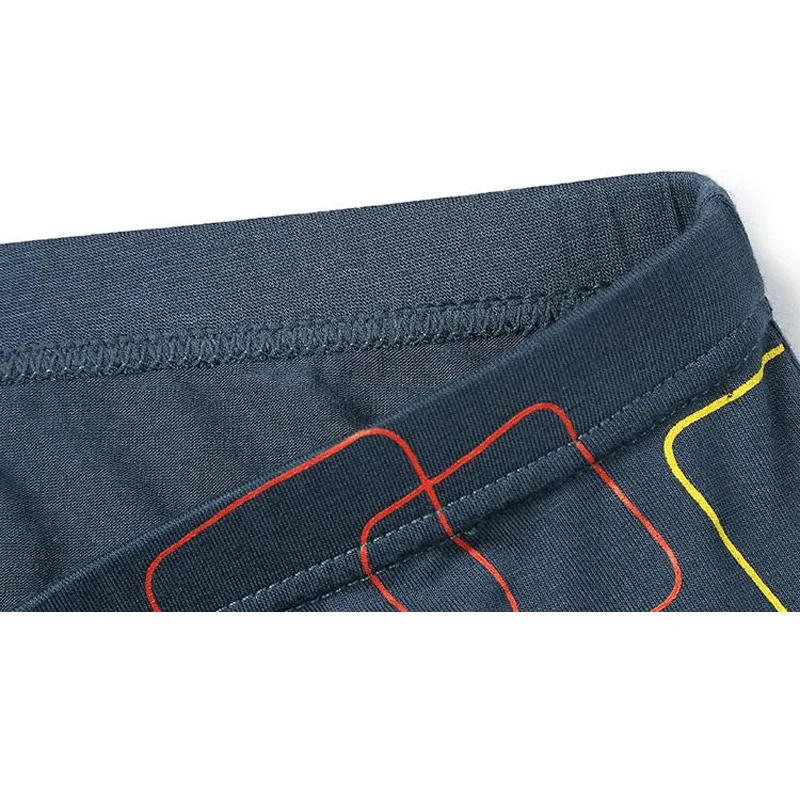 4PCS Mens Boxer Shorts Modal Underwear Sexy Striped Underpants Breathable Boxers Bamboo Fiber Panties Male Plus Size XXL-7XL — image 5