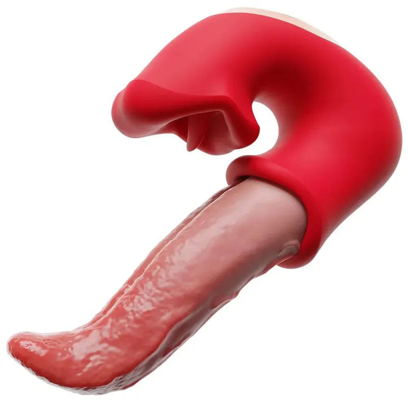 3 IN 1 Tongue Swing Tease Vibrator Mouth Biting Clitoral Nipple Stimulator Clit G Spot Pleasure Tools Sex Toys for Women Couples