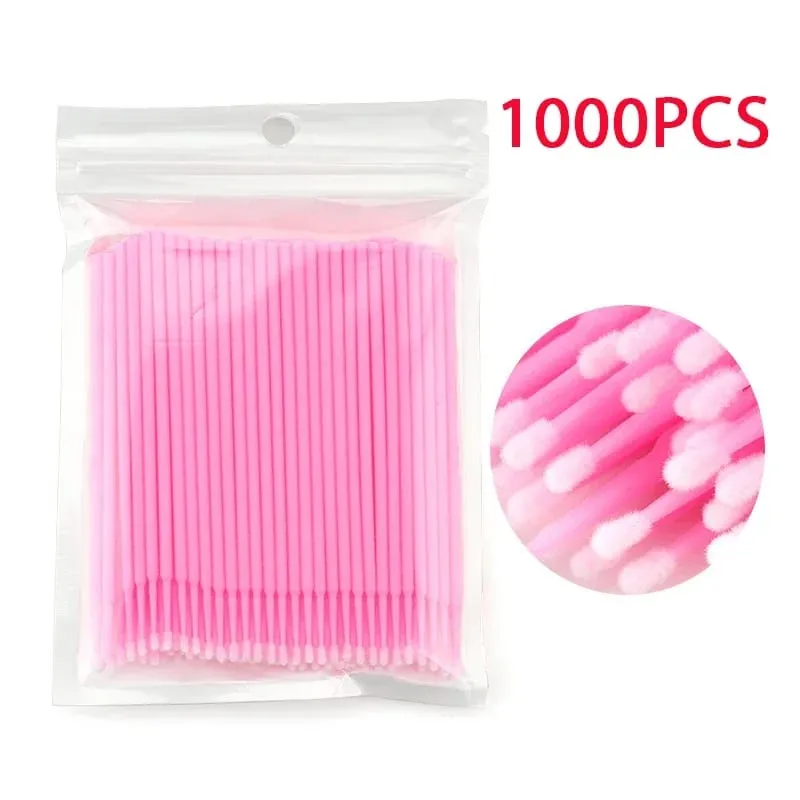 500/1000PCS Eyelash Brushes Crystal Swab Microbrushes Eyelash Extension Brush Grafting Lash Removing Applicators Makeup Tool — image 10