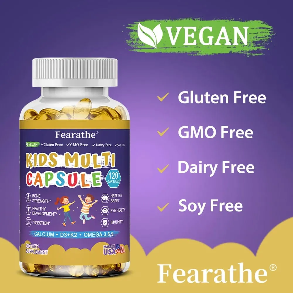 Caramelle gommose nutrizionali complete per bambini con vitamina D3, zinco e iodio per supporto immunitario e supporto alla crescita 60 caramelle gommose — image 6
