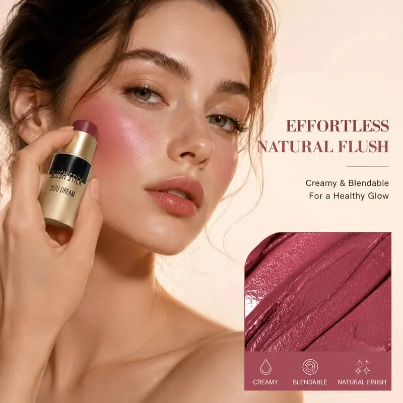 Lip Gloss and Blush Stick Set Waterproof Long Lasting Makeup Combo — image 4