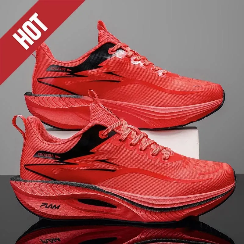 Men Women Carbon Plate Air Cushion Marathon Running Shoes Breathable Lightweight Outdoor Racing Training Sports Sneakers Walking — image 10