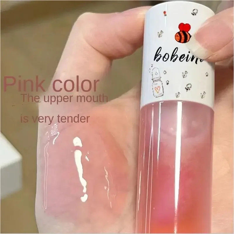 Honey Lip Oil Water Light Transparent Glass Honey Lip Moisturizing Lip Oil Moisturizing Lips Student Affordable — image 4