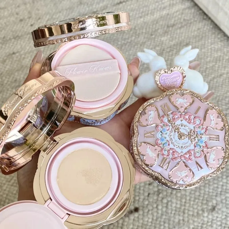 Flower Knows Bunny Garden Collection Cushion CC Cream Face Foundation Concealer Makeup Base Korean Long Lasting Fond De Teint — image 2