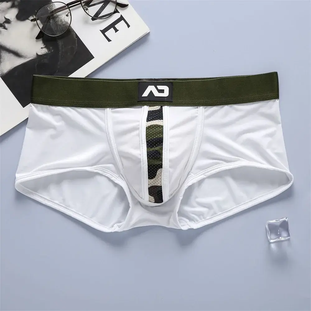 New men's boxers low-rise elastic three-dimensional pocket comfortable boxers AD4-M300