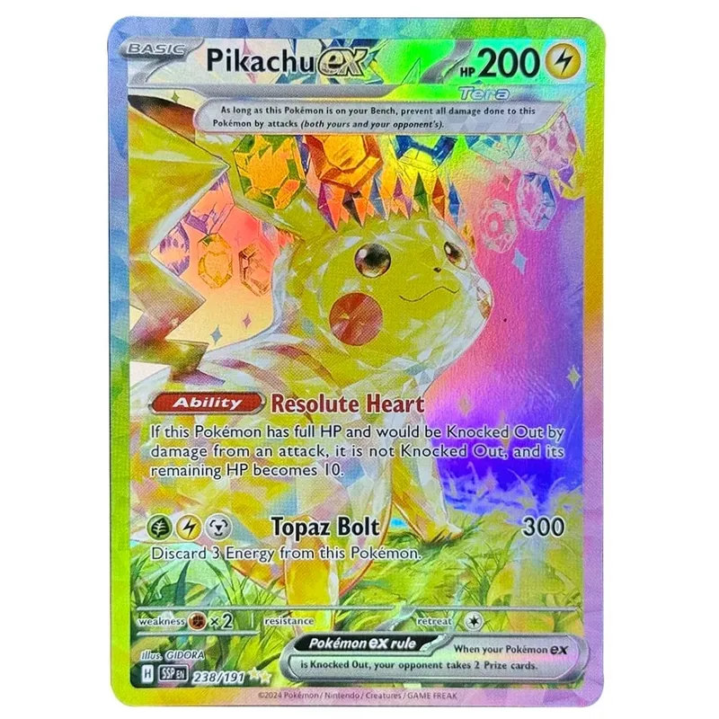 PKM English Single Card Surging Sparks Latios Hydreigon Pikachu Milotic Kingdra Game Trading Collection PTCG Proxy Toys Gifts — image 2