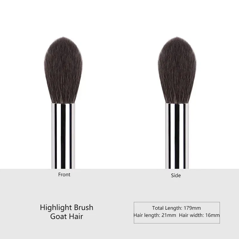 1pc High end Animal Hair Detail Eyeshadow Makeup brushes Highlight Make up brushes Eye Shadow Conceal Ebony Handle pencil beauty