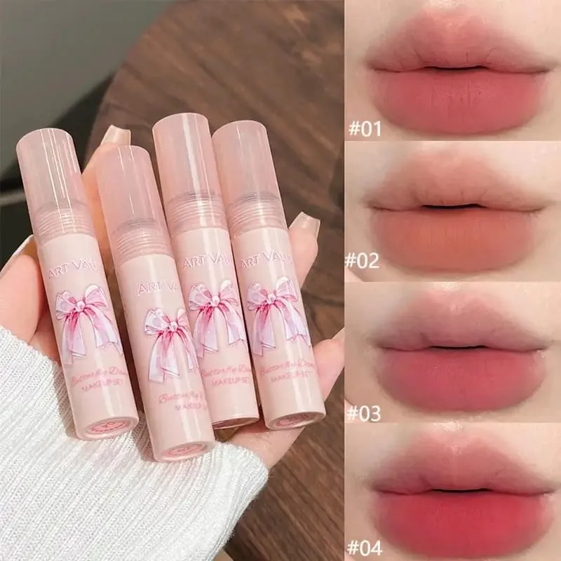 Art Value Butterfly Dance Color Box Four Lip Glaze Blush Set Necklace Lip Mud Blush Set — image 6