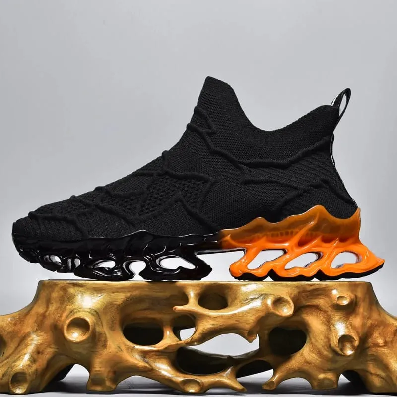 Men's Blade Type Shoes Breathable Shock Absorption Running Shoes Non-Slip Shoes For Jogging Tennis Gym Casual Walking Sneakers — image 18