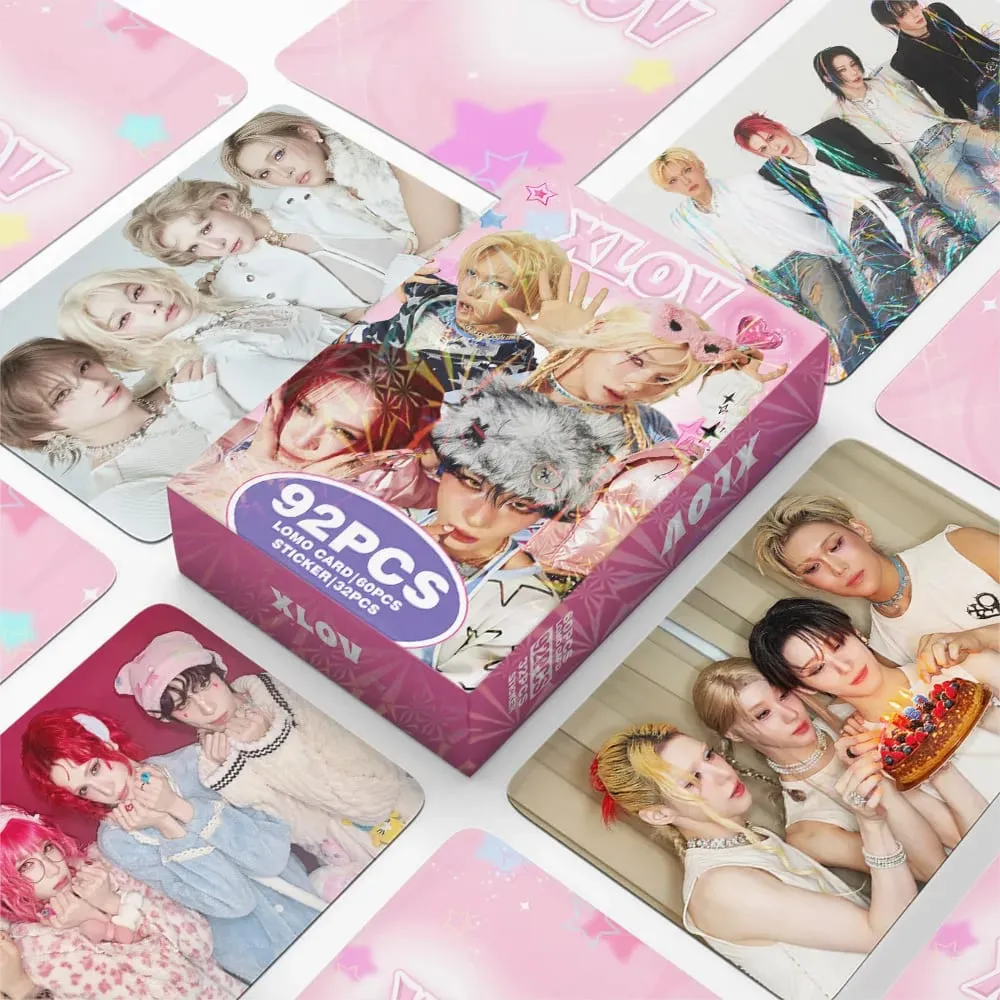 92 Teile/satz Idol XLOV Neue Mini 2 Album I Gott Peripherie Lomo Karten Und Aufkleber Postkarten WUMUTI RUI HARU HYUN Fans Geschenk Sammlung — image 2