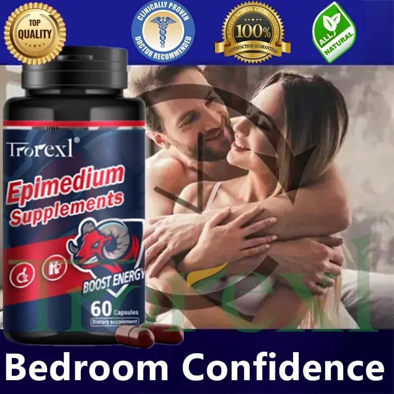 Natural Epimedium Capsules Enhance Endurance Supplement : Boost potency & Morning Power (Men's Health Secret) — image 2