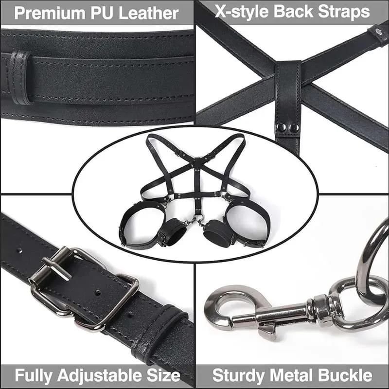 SM Adult Sex Toy Backhand Binding Apertural Plug Anal Hook Bondage Toys Bdsm Kit Slave Bondage Handcuff Couple Bundle Game 18+ — image 2