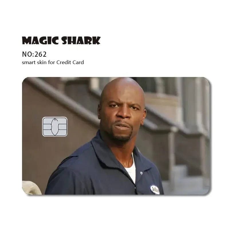 Magic Shark Dog Meme Hunter Snake Stonks 3M Matte PVC Front Sticker Film Cover Skin for Bank Debit Credit Card — image 22