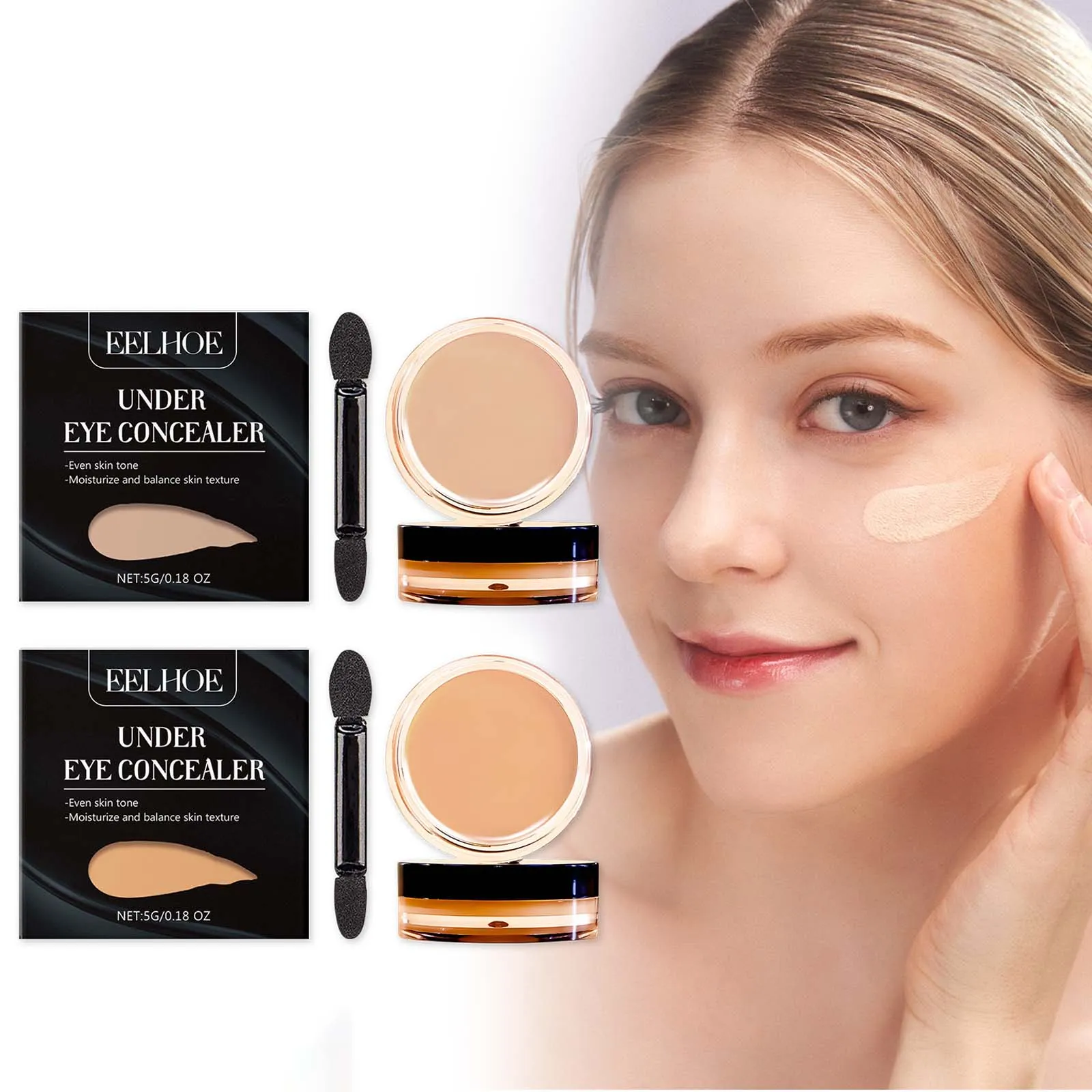 Eye Concealer Series Eye Blemishes Moisturizing Without Removing Makeup Light And Natural Fit Brighting Repair Concealer Makeup — image 1