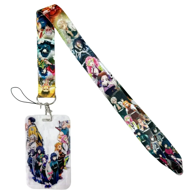 Anime Lanyard Credential Holder Keychains Neck Lanyard For Pass Card Credit Card Holder Straps Mobile Phone Charm Accessories — image 7