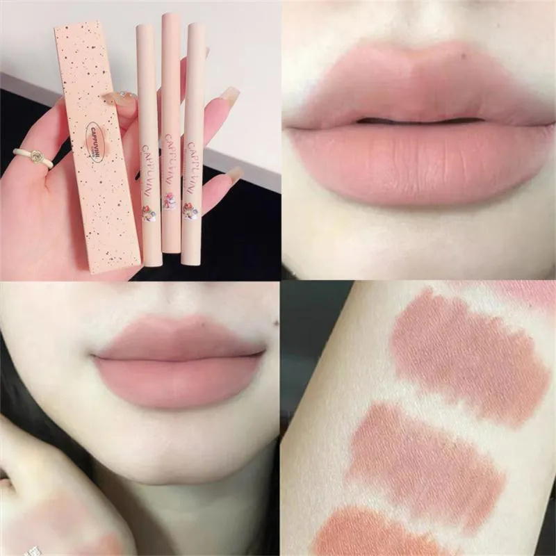 Nude Lip Liner Pencil Smooth Outline Lip Shape Waterproof Long-Lasting Matte Lipstick Pen Makeup for Natural Lips — image 1