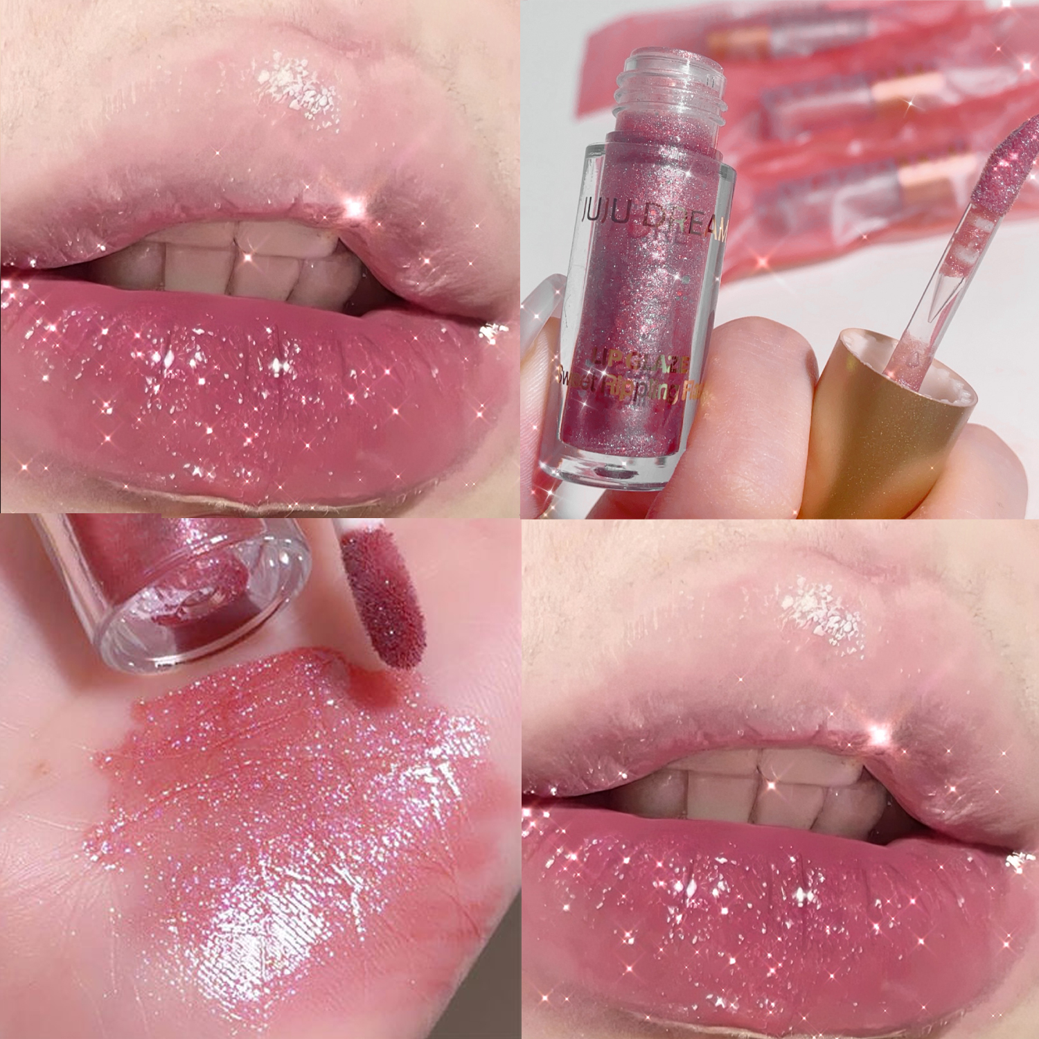 Sweet sparkling lip glaze mirror lip shine light lip gloss transparent lip gloss water gloss pure desire — image 7