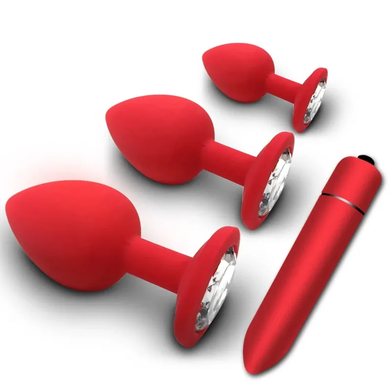 S/M/L Anal Plug Butt Vibrator Women/Men Soft Silicone Round Shaped Erotic Bullet Anal plug Bullet Gay Sex Toys for Adults — image 33