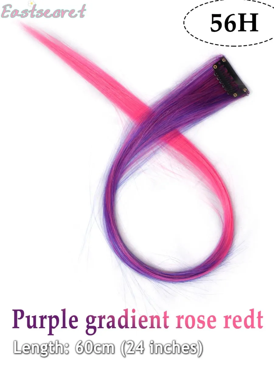 Long Straight Hair In Extensions Synthetic Clip In Hair Extensions for Women Halloween Christmas Party Cosplay Multiple Colors — image 29