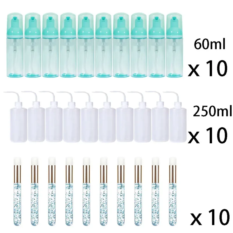60ml doplňovatelné nepropustné prázdné lahvičky s pumpičkou na pěnu