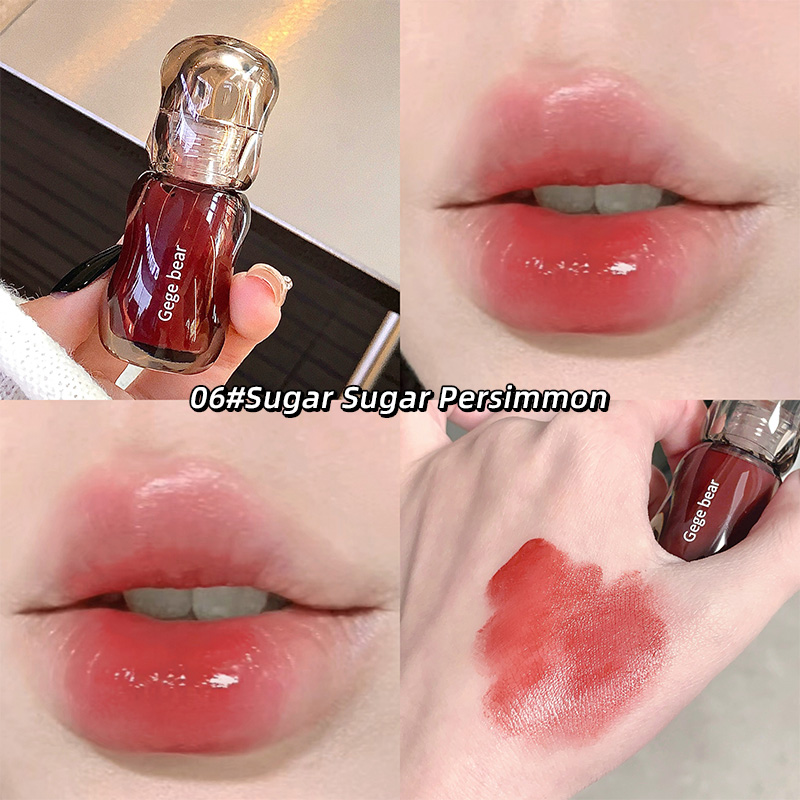Gege Bear Crystal Gloss Lip Tint — Autumn/Winter Hydrating Formula Mirror-Gloss Finish Youthful Plumping Effect — image 13