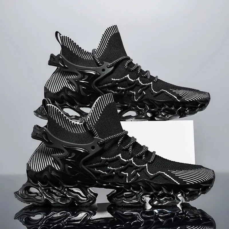 Men's Blade Type Shoes Breathable Shock Absorption Running Shoes Non-Slip Shoes For Jogging Tennis Gym Casual Walking Sneakers — image 15