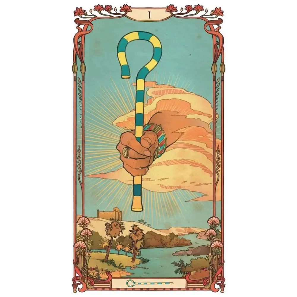 10.3*6cm Egyptian Art Nouveau Tarot 78 Pcs Cards — image 6