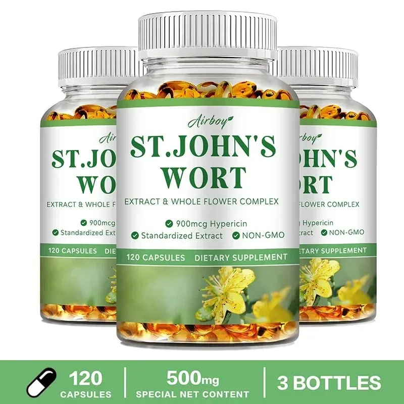 St. John's Wort - Relaxation Supplement That Helps Soothe The Nervous System Relieve Stress Improve Mood and Regulate Sleep — image 9