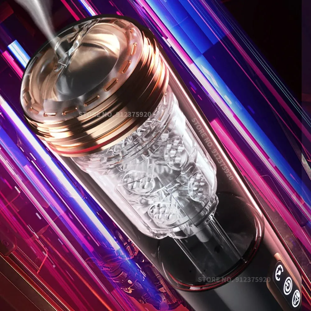Male Sex Toy Automatic Sucking Telescopic Rotating Masturbator Cup For Men Real Vaginal Suction Pocket Blowjob Adult Product — image 4