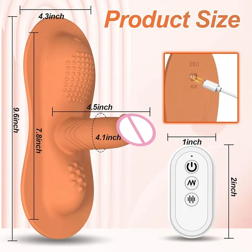 Big Sit and Ride Vibrators Dildo with 10 Vibrating Modes Remote Control Clit Anal G Spot Stimulator Adult Sex Toy for Women Man
