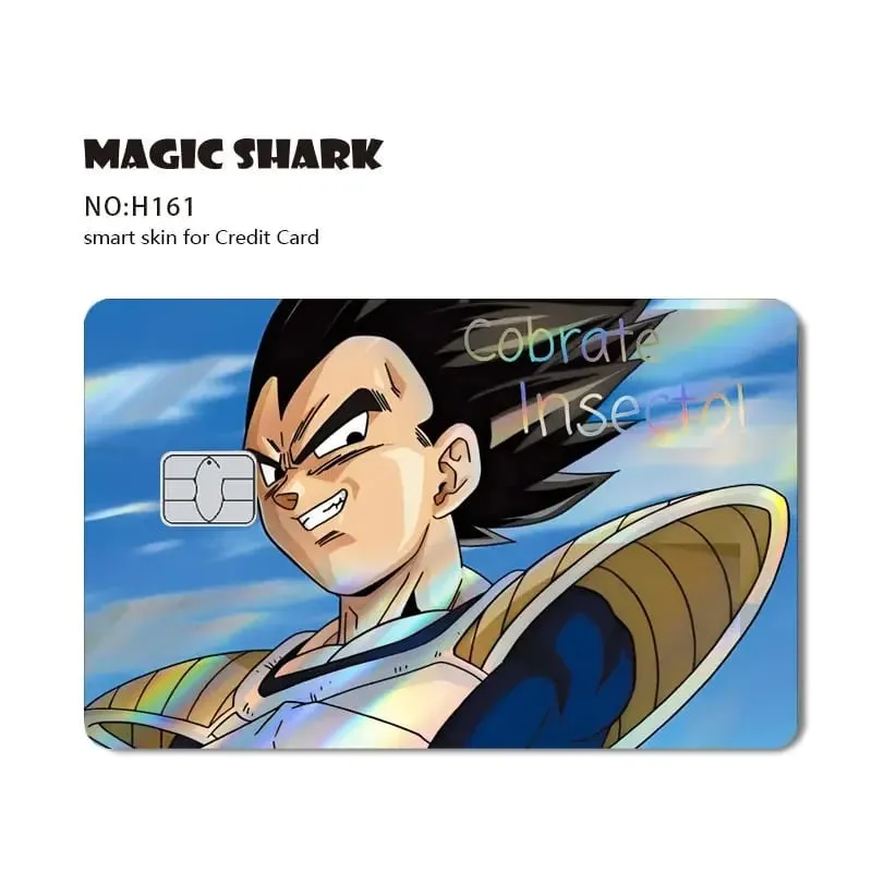 Magic Shark Goku Vegeta Cool Shinny Holographic Laser Credit Debit Card Sticker Film Front Skin Cover — image 12